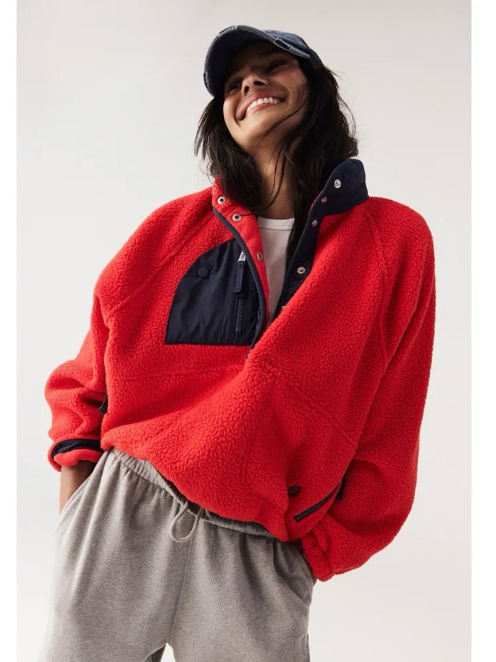Free People Hit The Slopes Colorblock Pullover